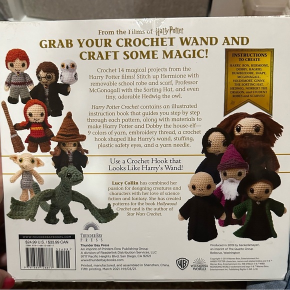 Wizarding World Other New In Box Harry Potter Crochet Kit 4 Magical